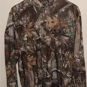 Von Dutch Men's Camouflage Button-Up.